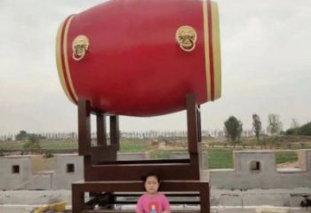 户外锣鼓雕塑通用，多彩艺术，不锈钢锣鼓雕塑供应