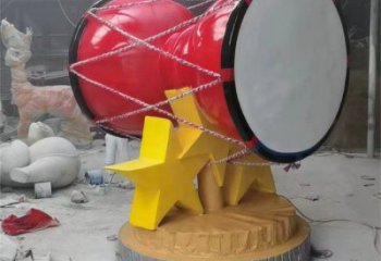 手拍鼓雕塑观赏型，标识雕塑，纪念不锈钢手拍鼓雕塑展品