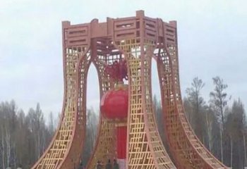焦作景区灯笼球雕塑供给，公园雕塑，灯笼球雕塑供求