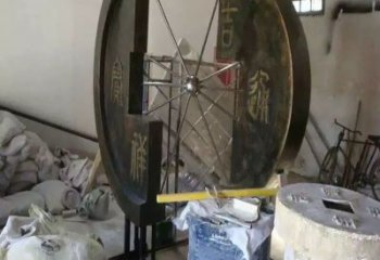 信阳园林铜钱雕塑精选，陆地摆件，公园铜钱雕塑精品