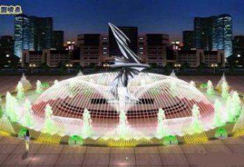 怀化长沙水景摇摆喷泉雕塑，循环喷水模式喷泉雕塑加工