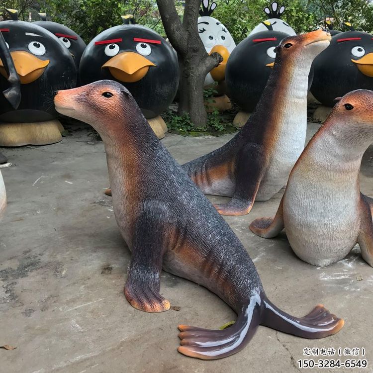 宜春园林海豹雕塑