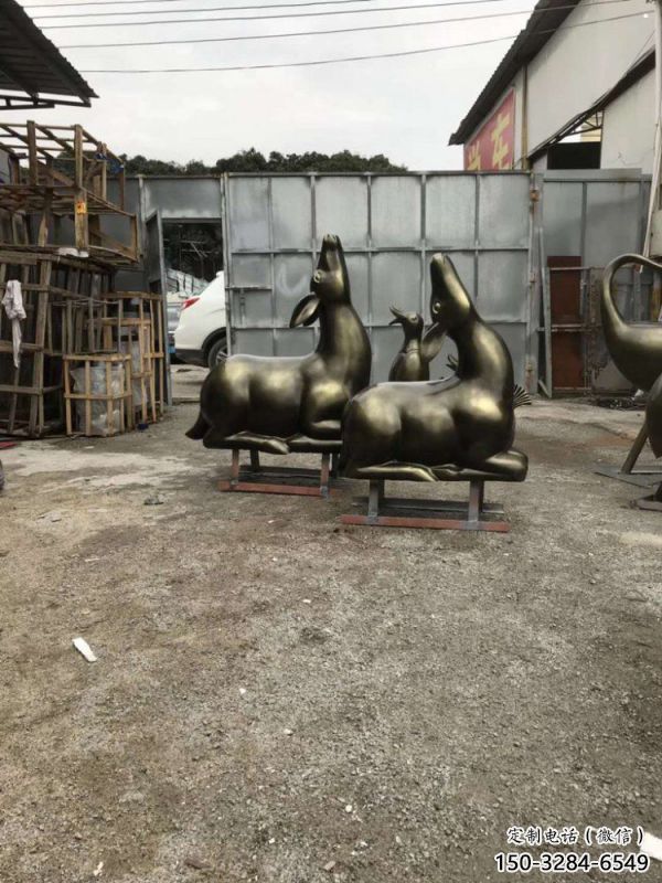 果洛小鹿雕塑选用，锻造工艺，艺术抽象铜鹿雕塑标准