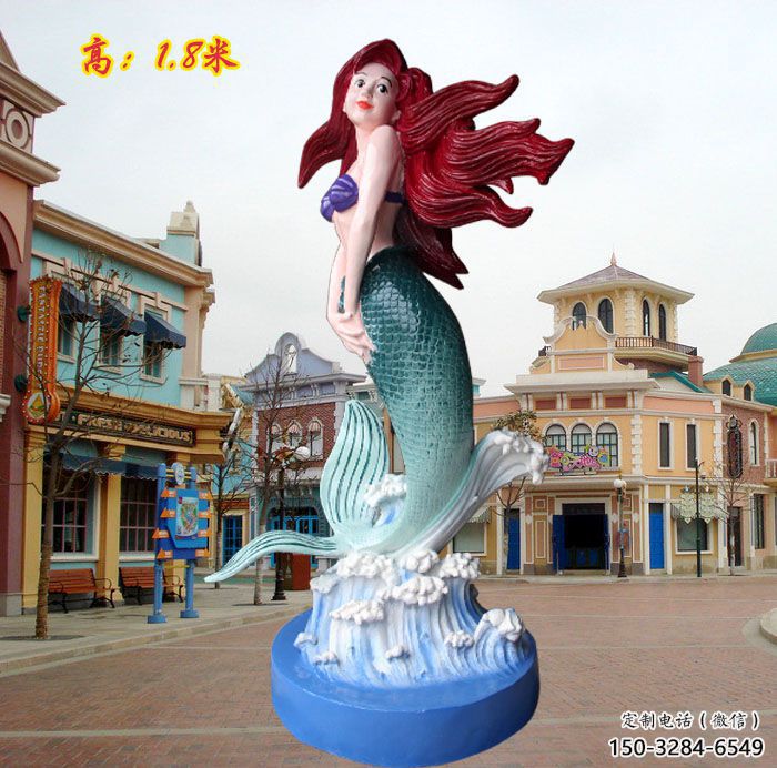 济南水景美人鱼雕塑