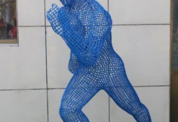 大武口镂空跑步雕塑，标识雕塑，烤漆铁艺人物雕塑优选