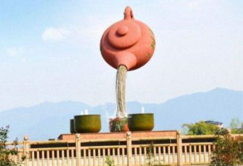 杂多公园天壶雕塑工厂，不锈钢材质，圆雕形式