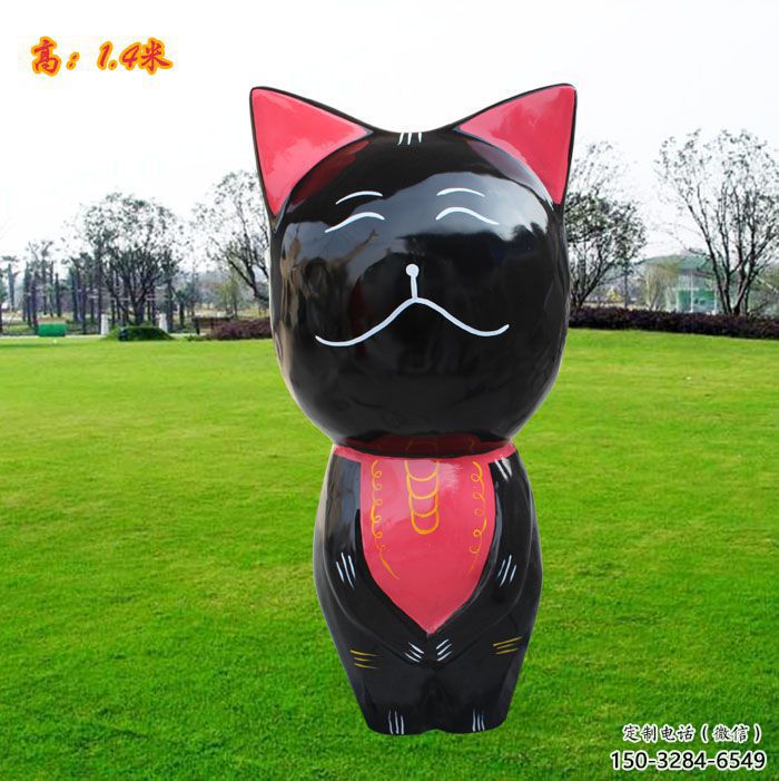 眉山广场小猫雕塑，动物摆件，仿古工艺