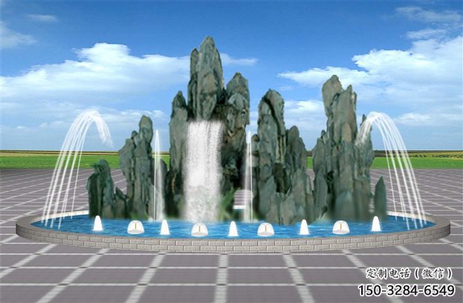 阿勒泰电影变频喷泉雕塑，水景喷泉雕塑承接