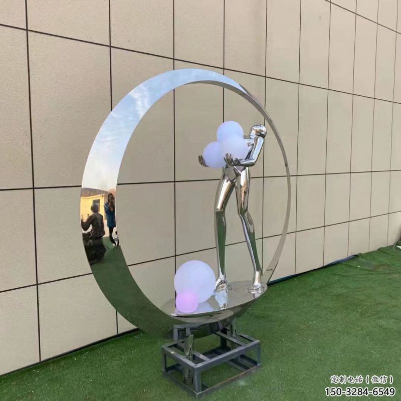 大理仙子雕塑展品，公园小品，景观圆环仙子雕塑生产商