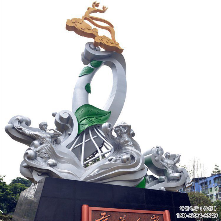 拱墅兰花雕塑承接，城市装饰，大型兰花花朵雕塑公司