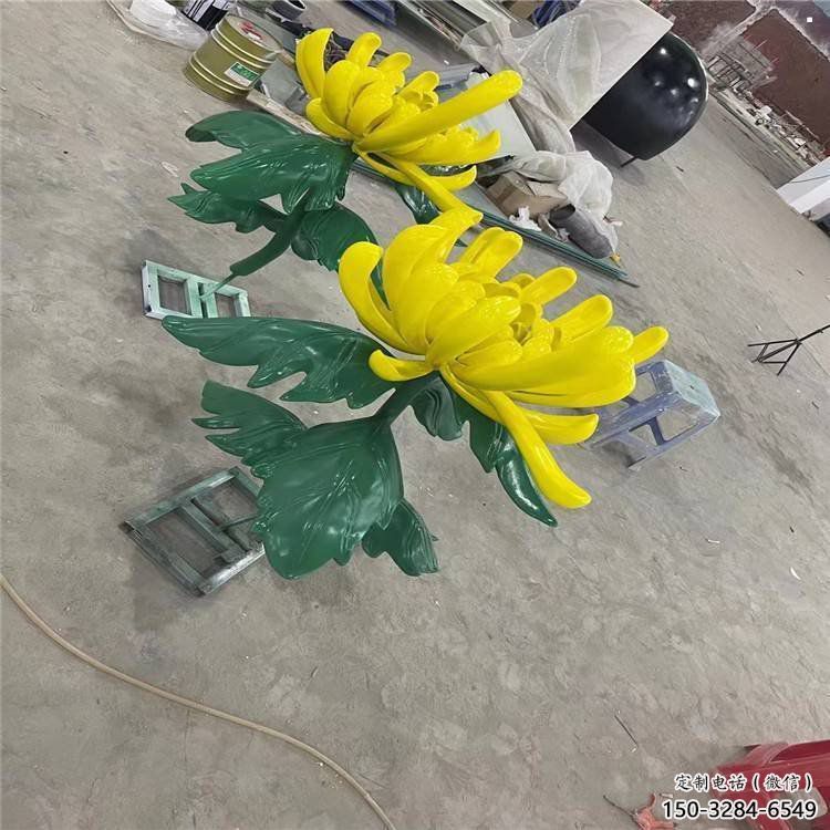 台州景区菊花雕塑优选，圆雕体系，城市菊花雕塑选定