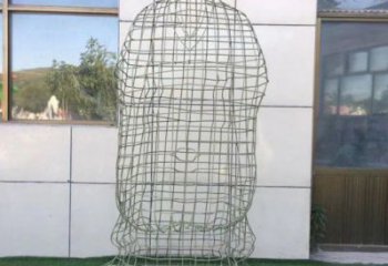 阿里镂空孔子雕塑订做，景区雕塑，铁艺古代人物雕塑定价