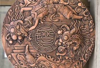 伊犁户外浮雕供求，村标概念，锻铜浮雕制作厂家