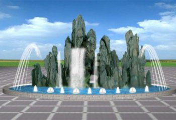 阿勒泰电影变频喷泉雕塑，水景喷泉雕塑承接