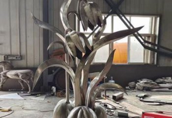 西湖木棉花雕塑制造商，城市雕塑，不锈钢木棉花雕塑厂家