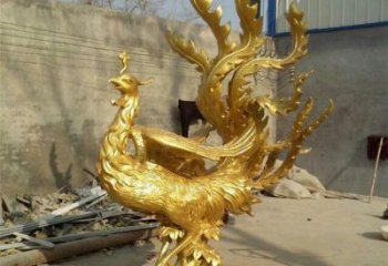 西湖凤凰雕塑厂家，锻造工艺，铜凤凰雕塑厂家承接