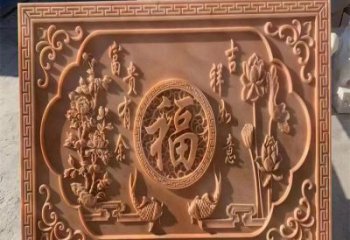 杭州浮雕制造商，室外软装，景观福字浮雕制作厂家