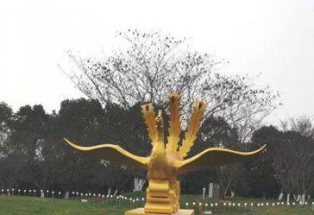 杭州凤凰雕塑选用，美陈雕塑，铸铜凤凰雕塑工艺厂家