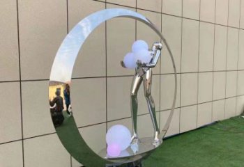 合川仙子雕塑展品，公园小品，景观圆环仙子雕塑生产商