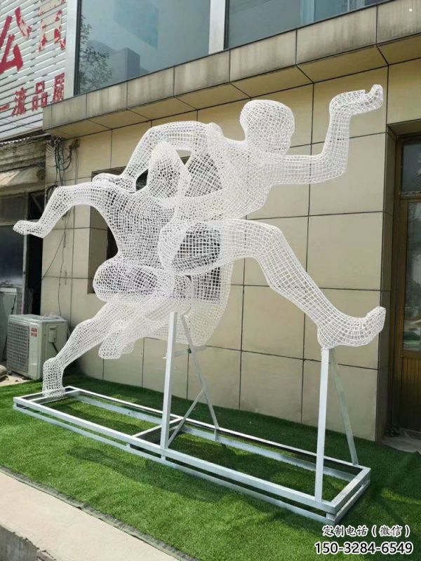 九龙坡镂空健儿雕塑制造，校园雕塑，金属铁艺人物雕塑展品