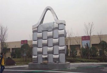 黔江景观背包雕塑优选，陆地摆件，园林不锈钢背包雕塑供应