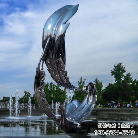 羽毛雕塑制作，園林裝飾，建筑鏡面羽毛雕塑批發(fā)