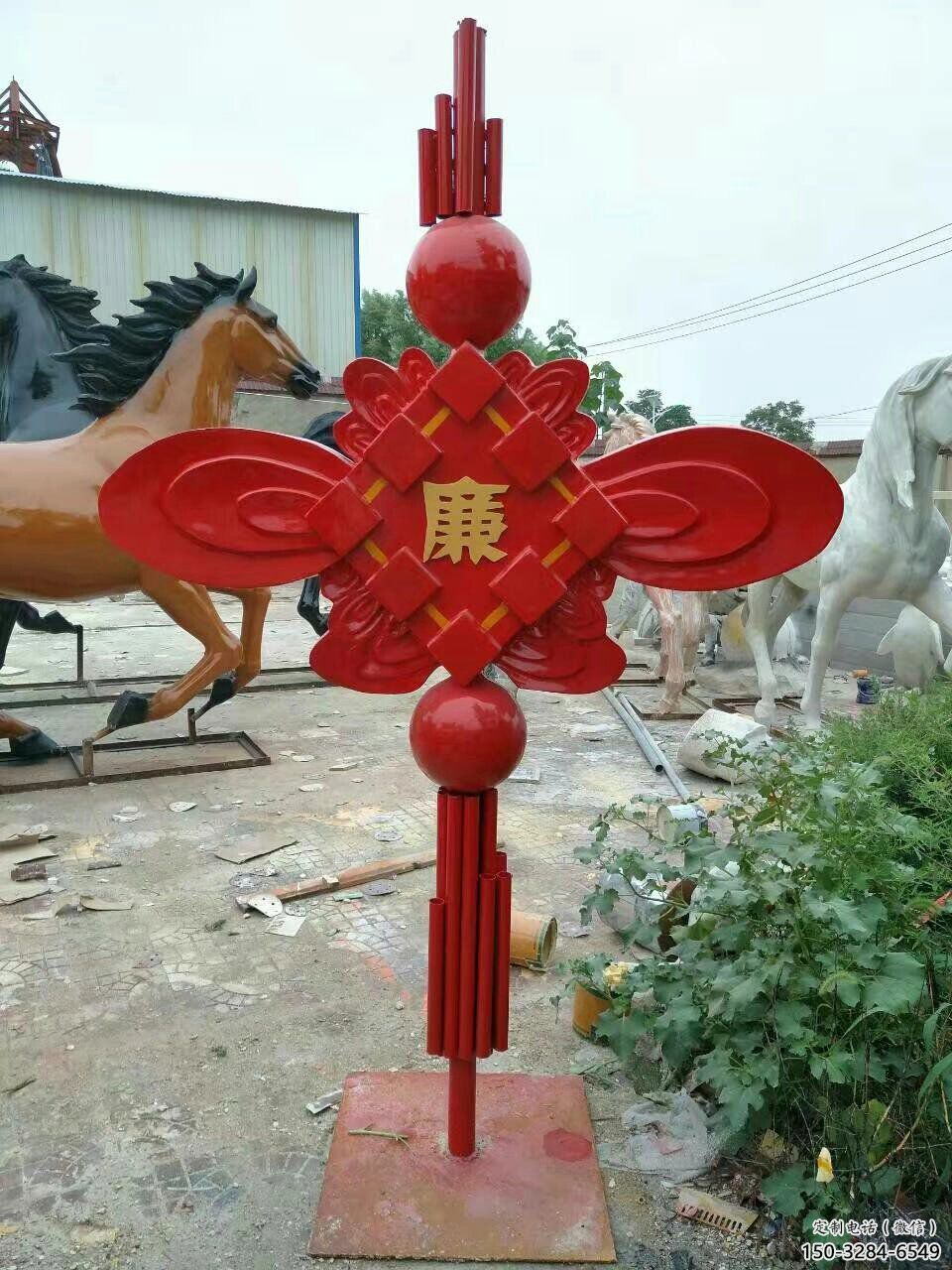 党建文化中国结雕塑常用造型 党建文化中国结雕塑常用造型