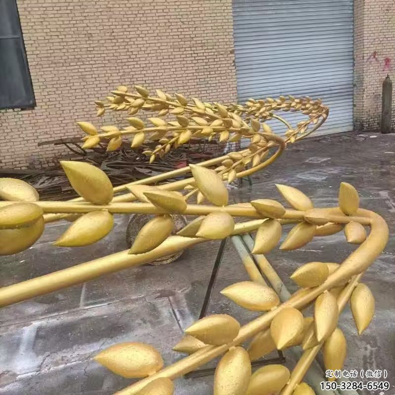 农作物不锈钢水稻雕塑制作流程 农作物不锈钢水稻雕塑制作流程